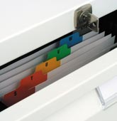 Ficheros metálicos multigavetas y cajoneras para oficina Bisley